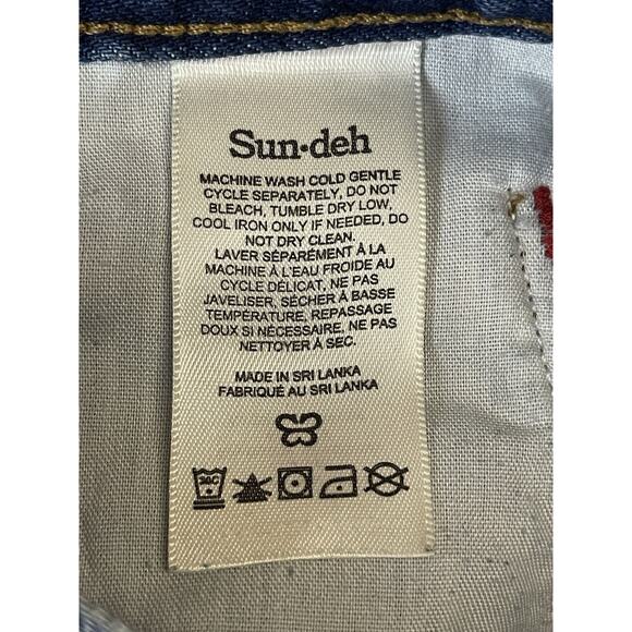 Sun Deh Jeans Womens 0 Blue‎ Wide Leg High Rise Relaxed Fit City 90s Denim - Picture 9 of 13